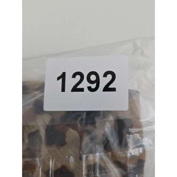 Old Navy Button Up Womens XL Black Leopard Print Sheer Roll Tab Sleeves - Picture 5 of 5